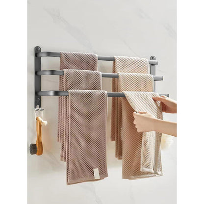 Handtuchhalter 60cm ohne Bohren, Grau – Modernes Badezimmer Zubehör