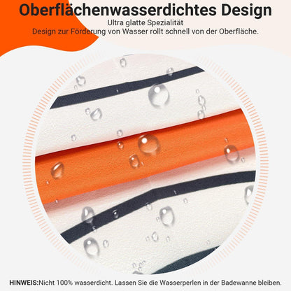 Duschvorhang 180x180cm Geometrische Kurve Antischimmel