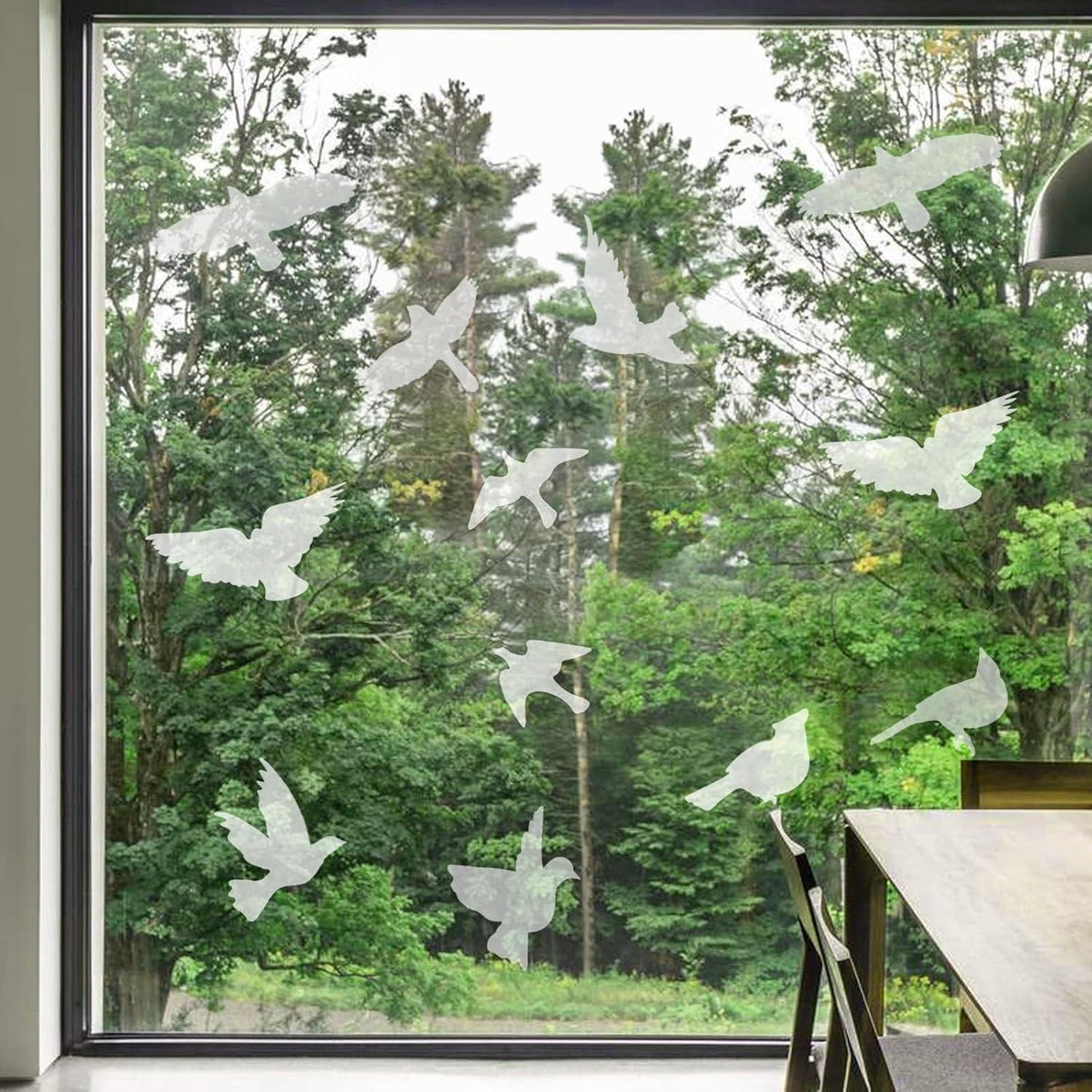 Vogelaufkleber Fenster – Anti-Kollisionsschutz, Wiederverwendbar