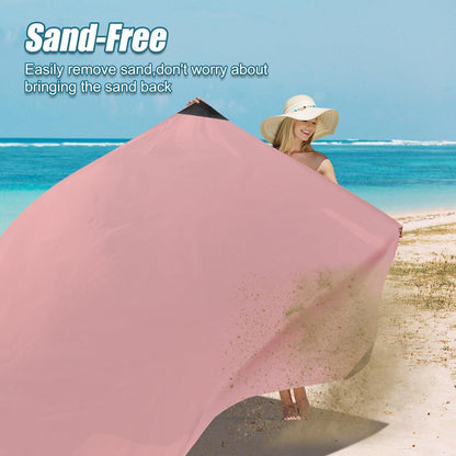 Ultraleichte Picknickdecke 180x160 cm, sandabweisend, wasserdicht, Rosa