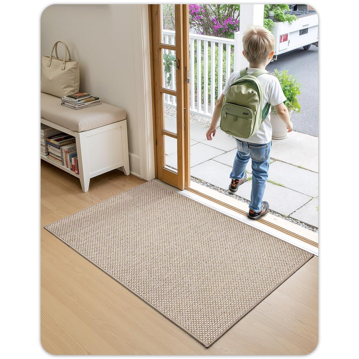 Fußmatte Innen Beige 120x180cm – Schmutzfangmatte für Küche & Eingang