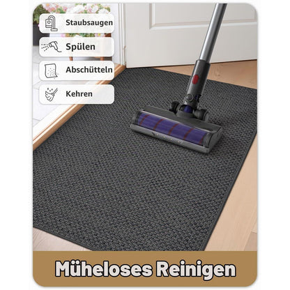 Fußmatte Innen Dunkelgrau 122x183cm – Schmutzfangmatte für Küche & Eingang