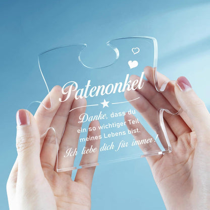 Acryl Puzzle für Patenonkel – Hochwertiges Dankeschön Geschenk