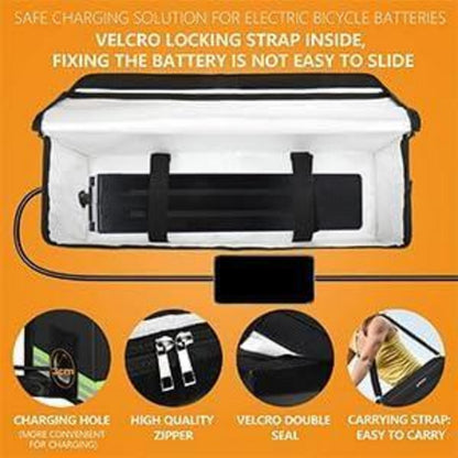 2x Ebike Akku Tasche Feuerfest & Wasserdicht – Lipo Safe Bag 50cm