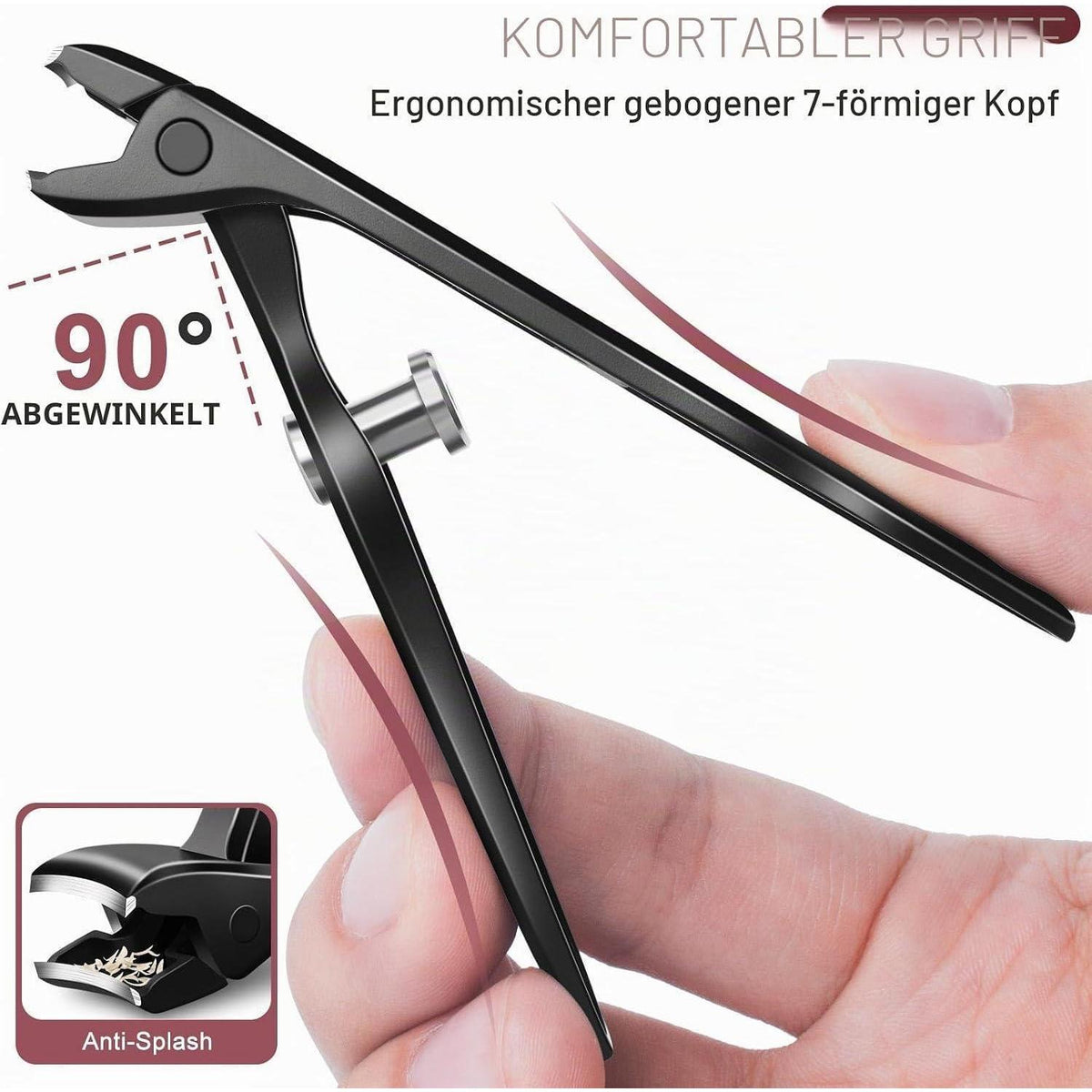 Nagelknipser für dicke Nägel | Ergonomisch & mit Auffangbehälter