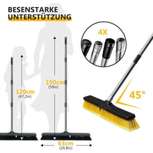 Masthome Straßenbesen mit 60cm Bürstenkopf und