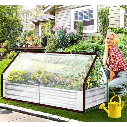 Transparente Abdeckplane 2.5x2m mit Ösen – Wasserdicht & Wetterfest