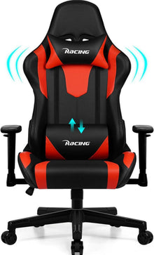 Ergonomischer Gaming Stuhl mit verstellbaren Kissen und Armlehnen, 150