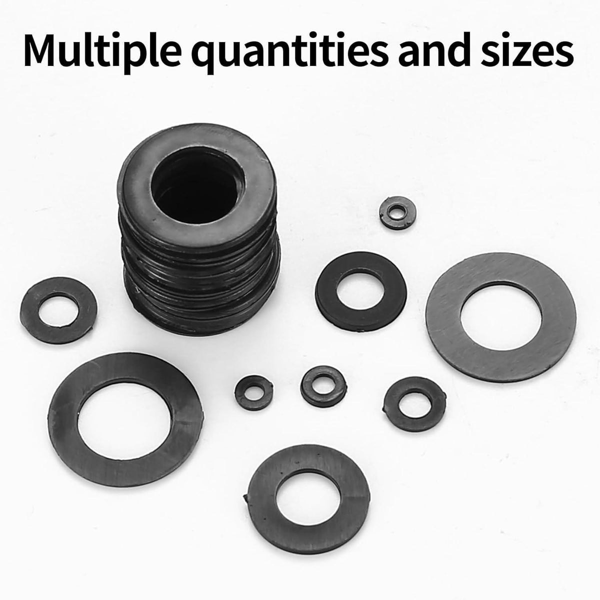 820 Nylon Unterlegscheiben Set Schwarz M2-M12 für Industrie & Haushalt