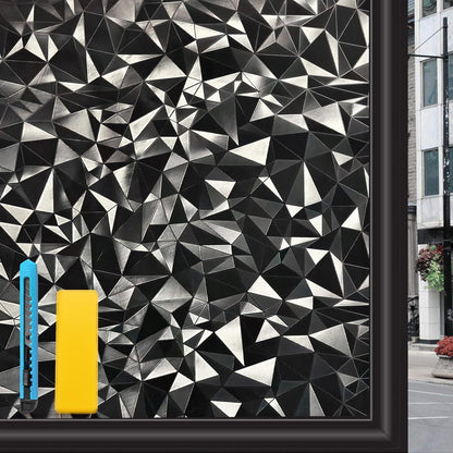 Blickdichte Fensterfolie Schwarz – Sichtschutz & Verdunkelung 90x200cm
