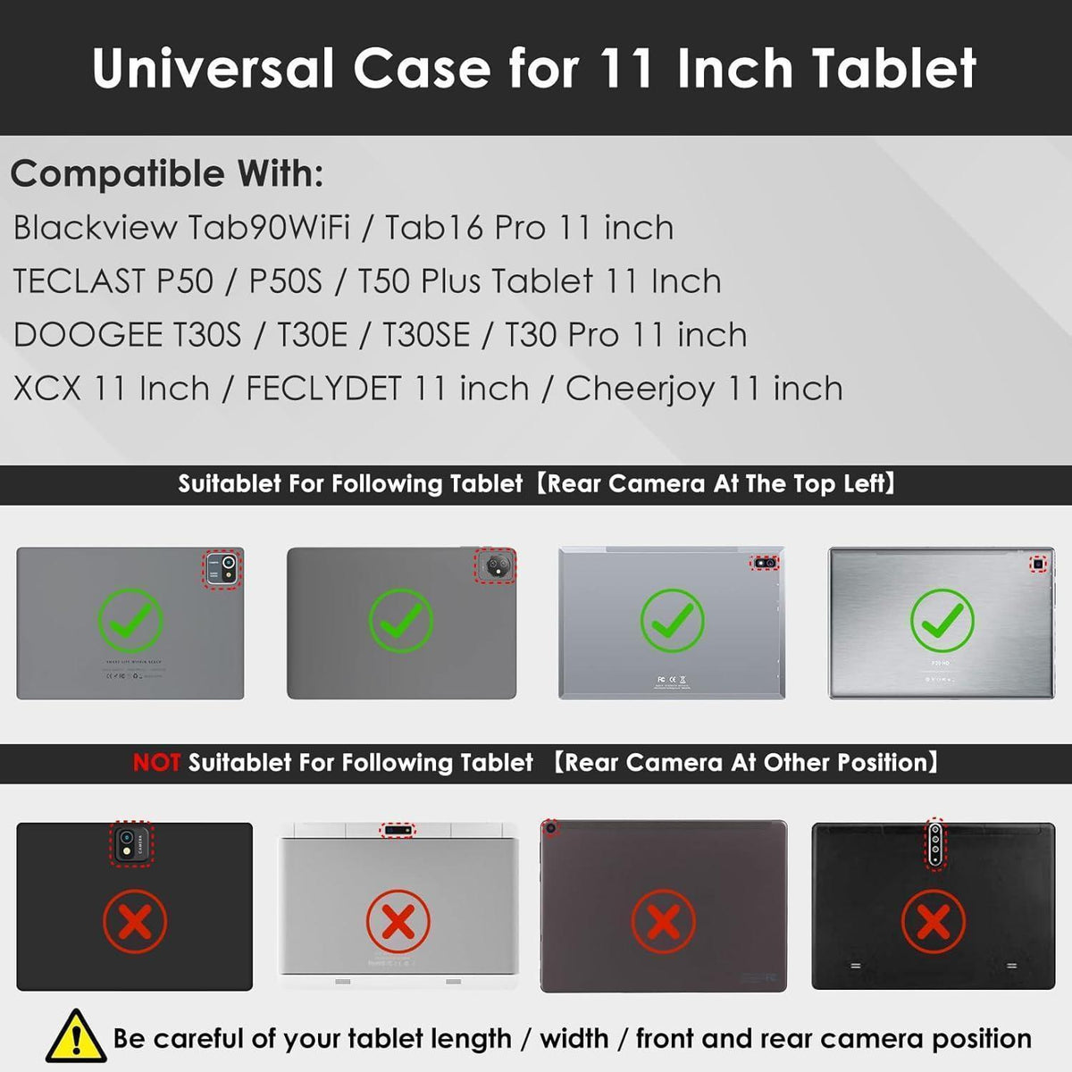 Tablet Hülle 11 Zoll Universal Blau – Schutzhülle für Tablet