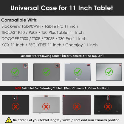 Tablet Hülle 11 Zoll Universal Blau – Schutzhülle für Tablet