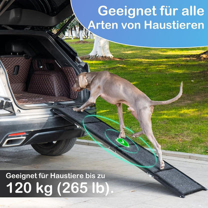 Hundetreppe Auto 180cm – Faltbar & Rutschfest für Große Hunde
