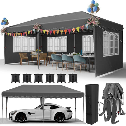 3x6 Faltpavillon Wasserdicht & Stabil – Partyzelt für Garten & Events