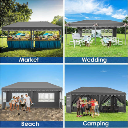 3x6 Faltpavillon Wasserdicht & Stabil – Partyzelt für Garten & Events