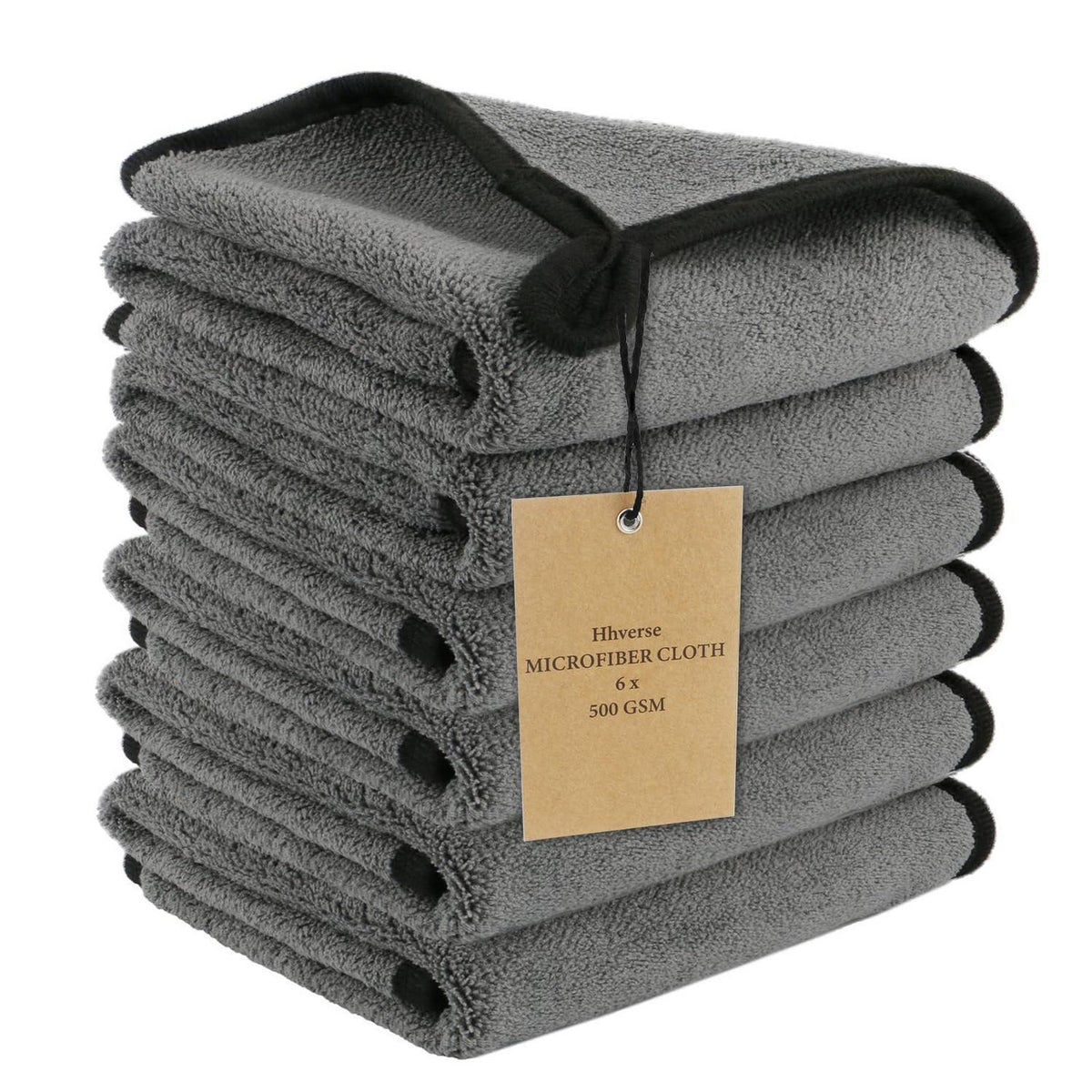Mikrofasertücher Auto 6er Set – 30x40cm, 500GSM