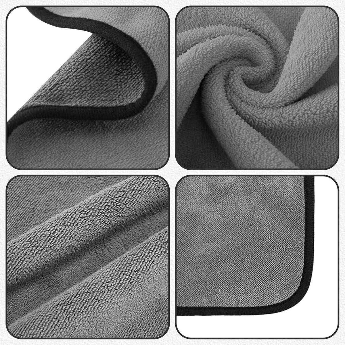 Mikrofasertücher Auto 6er Set – 30x40cm, 500GSM