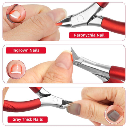 Nagelschere Edelstahl Profi Fußnagelzange Eingewachsene Nägel