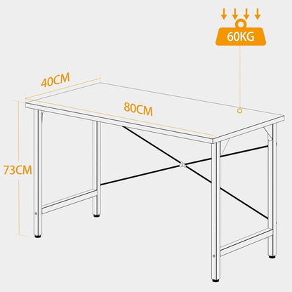 Schreibtisch 80x40cm Kleiner Computertisch Bürotisch Arbeitszimmer