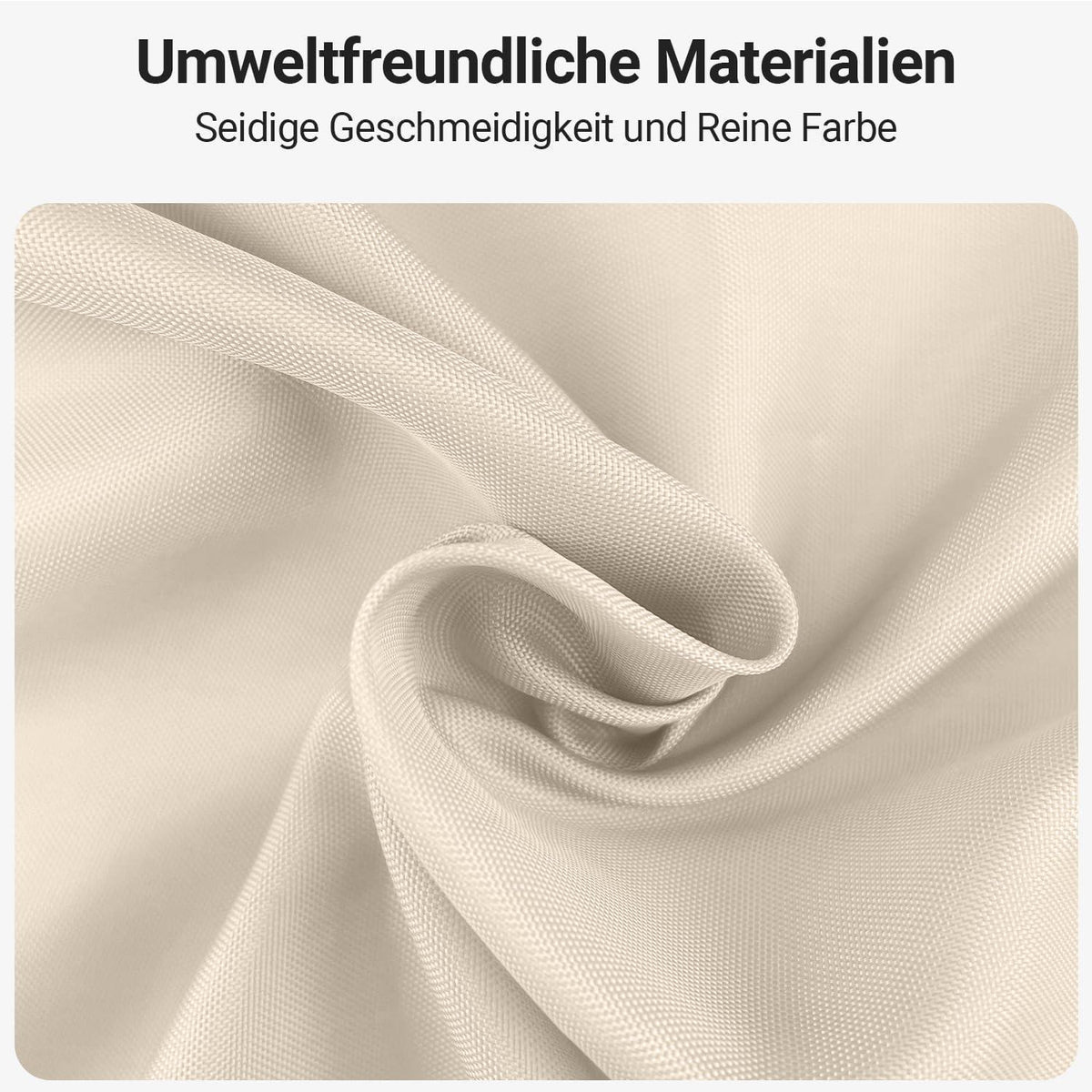 Textil Duschvorhang Beige 180x220cm Beschwerter Saum Wasserabweisend