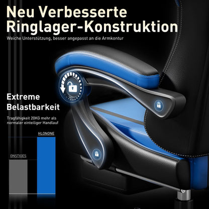 Bürostuhl Gaming Stuhl für Erwachsene und Teens, Höhenverstellbar