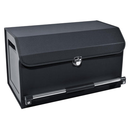 Auto Kofferraum Organizer mit Deckel & Griff - 52x29x31cm in Lederoptik