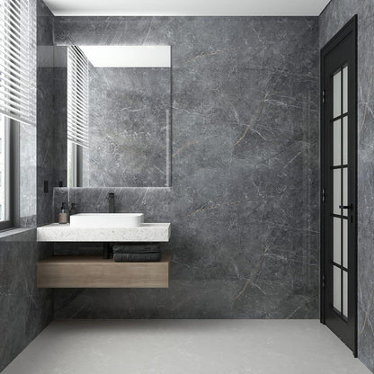 Vinylfolie Marmoroptik Grau 81,3 x 800,1 cm wasserdicht