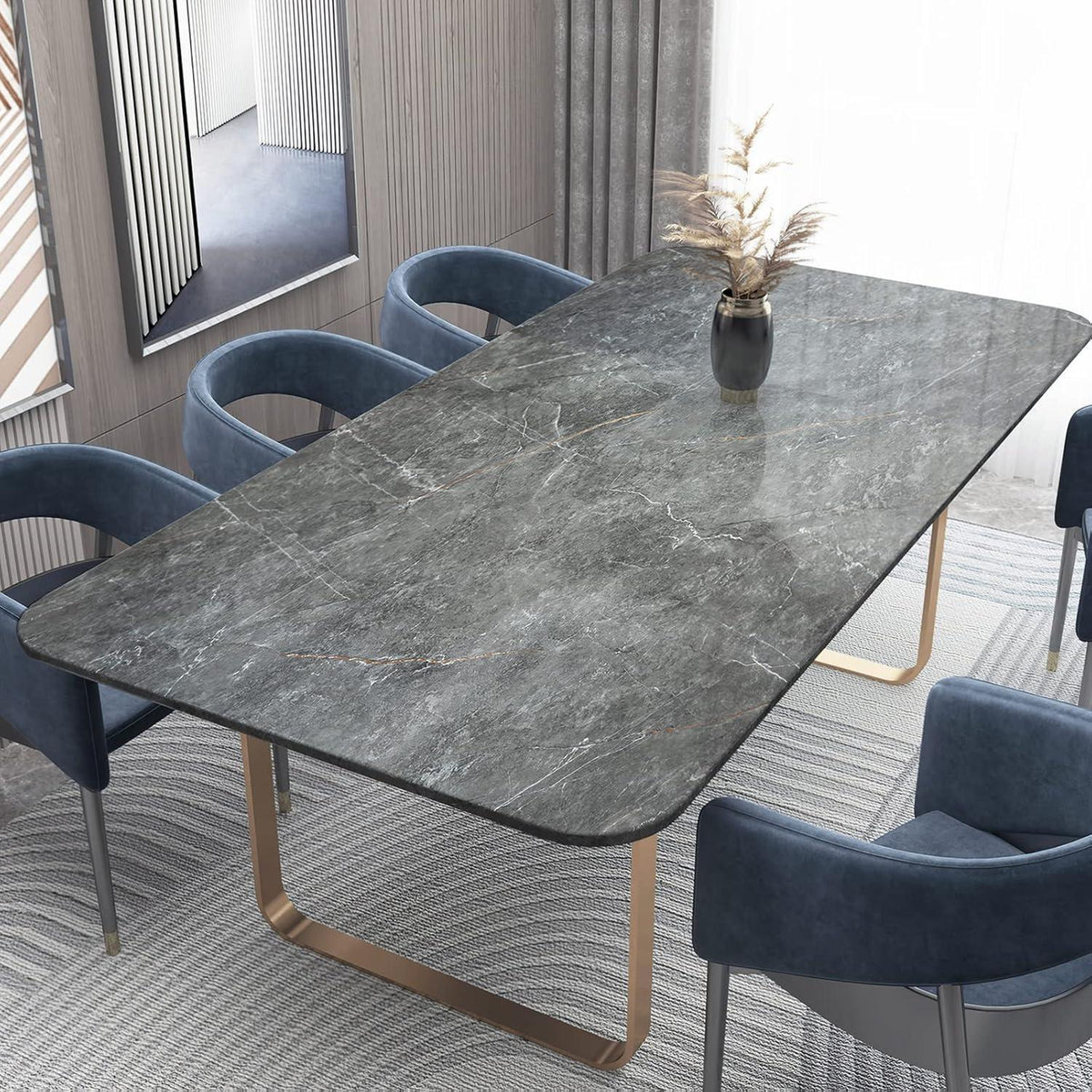 Vinylfolie Marmoroptik Grau 81,3 x 800,1 cm wasserdicht
