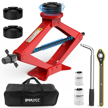 2,5 Tonnen Wagenheber-Set mit Zubehör für Auto & SUV