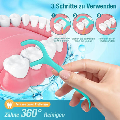 Dental Floss Sticks Zahnseide Zahnstocher Interdental