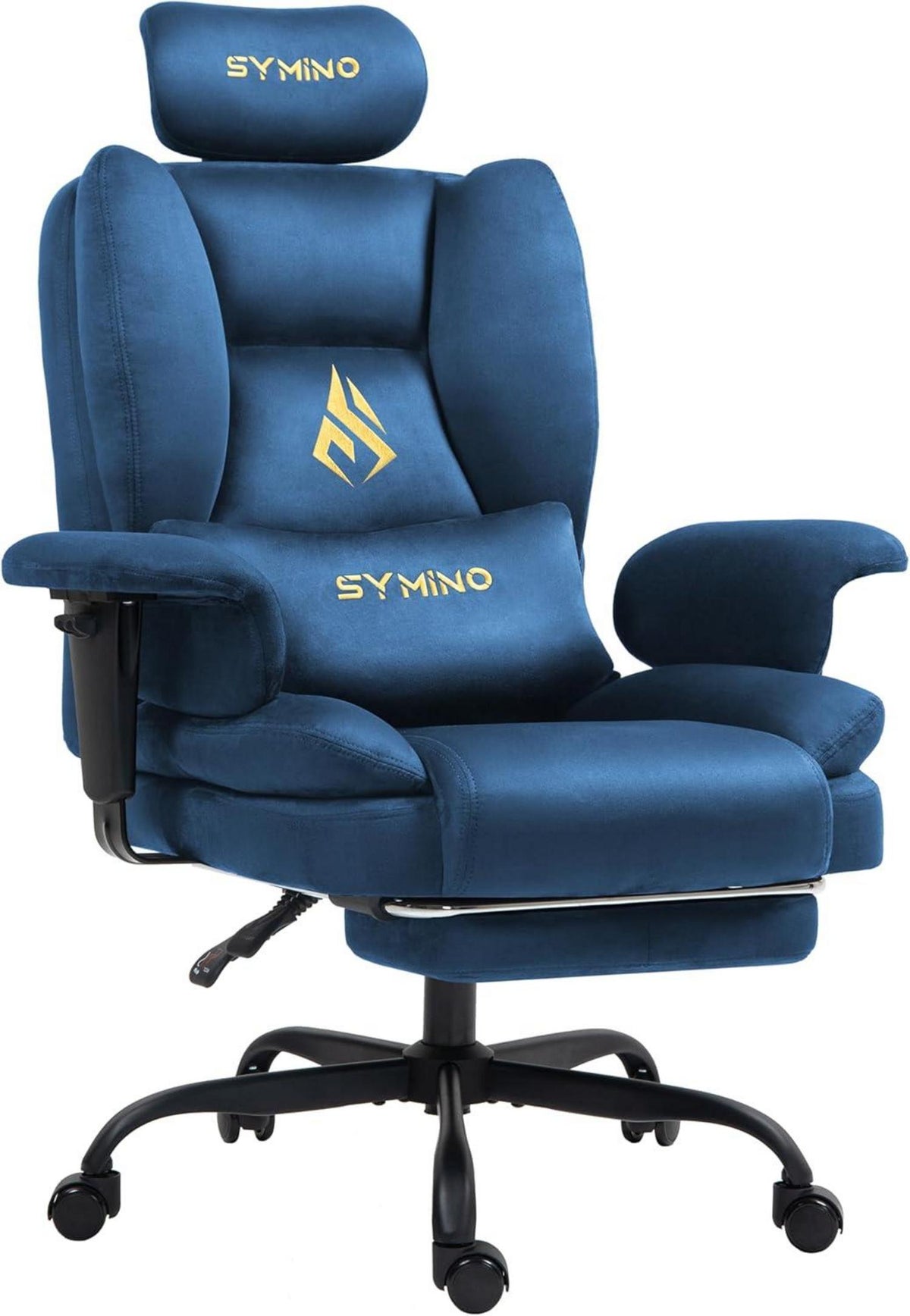 Ergonomischer Gaming Stuhl mit Fußstütze und 130 kg Tragkraft