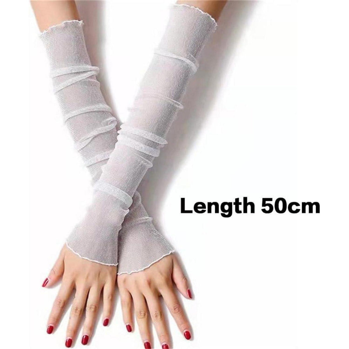 3er-Set Damen Armstulpen Spitze, kühlender Sonnenschutz