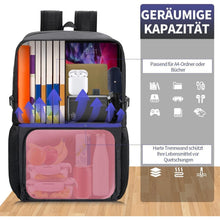 17.3 Zoll Laptop Rucksack mit Kühlfach & Molle-System Schwarz