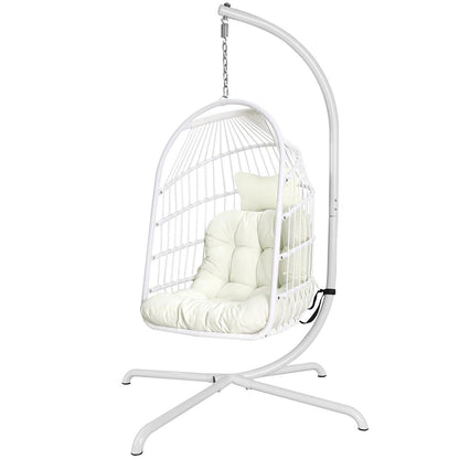 Hängesessel mit Ständer & Kissen – Faltbar, Indoor & Outdoor