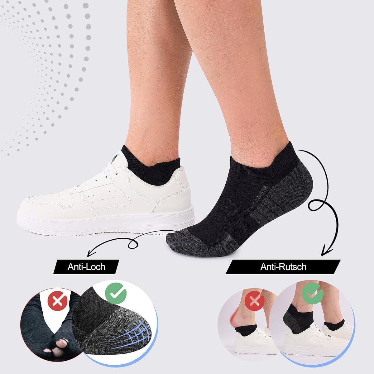 Sneaker Socken 10/20er Pack | Atmungsaktiv & Komfortabel