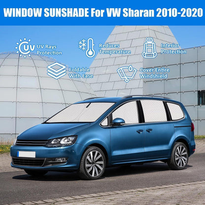 Auto Sonnenschutz für VW Sharan 2010-2020 – Vollständiger Satz