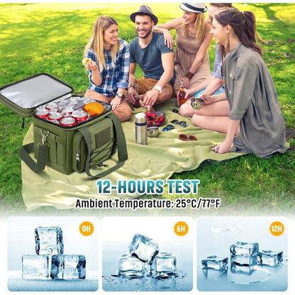 TEUEN Kühltasche 20L Doppeldecker Lunchtasche wasserdicht