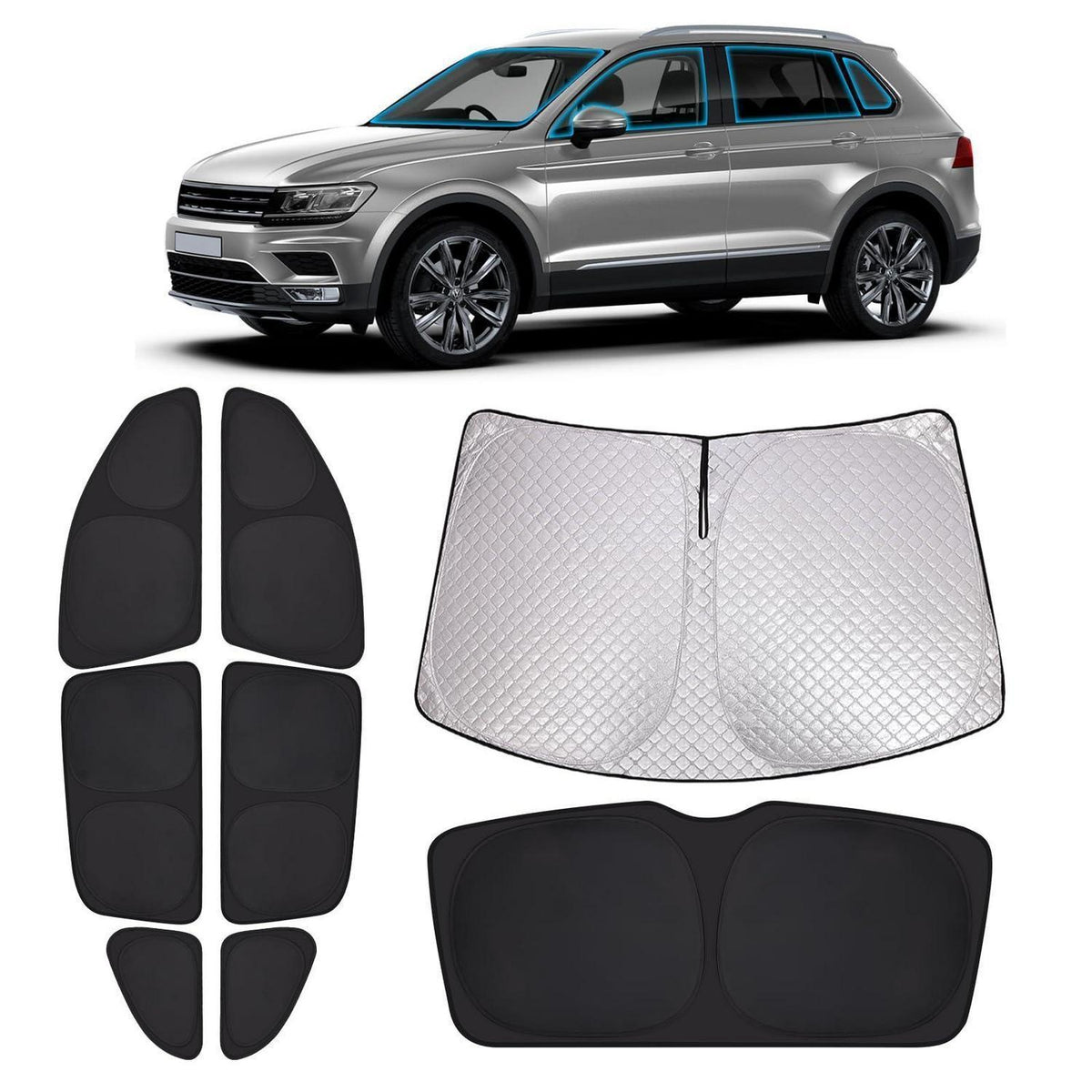 VW Tiguan II Sonnenschutzscheibe 2016-2024 – Sichtschutz & Hitzeschutz