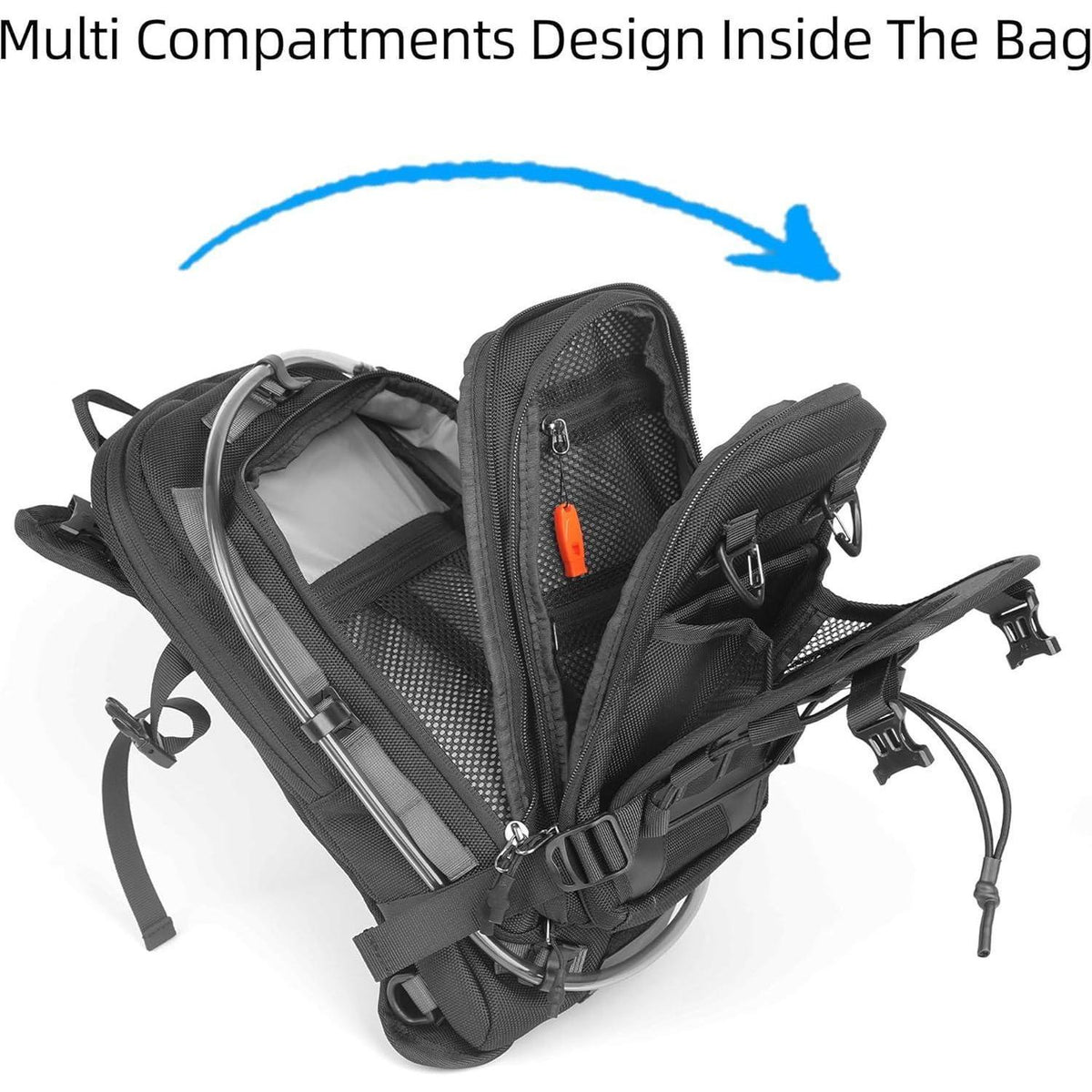 Multifunktionale Tanktasche mit Molle & Wasserblase 1,5L