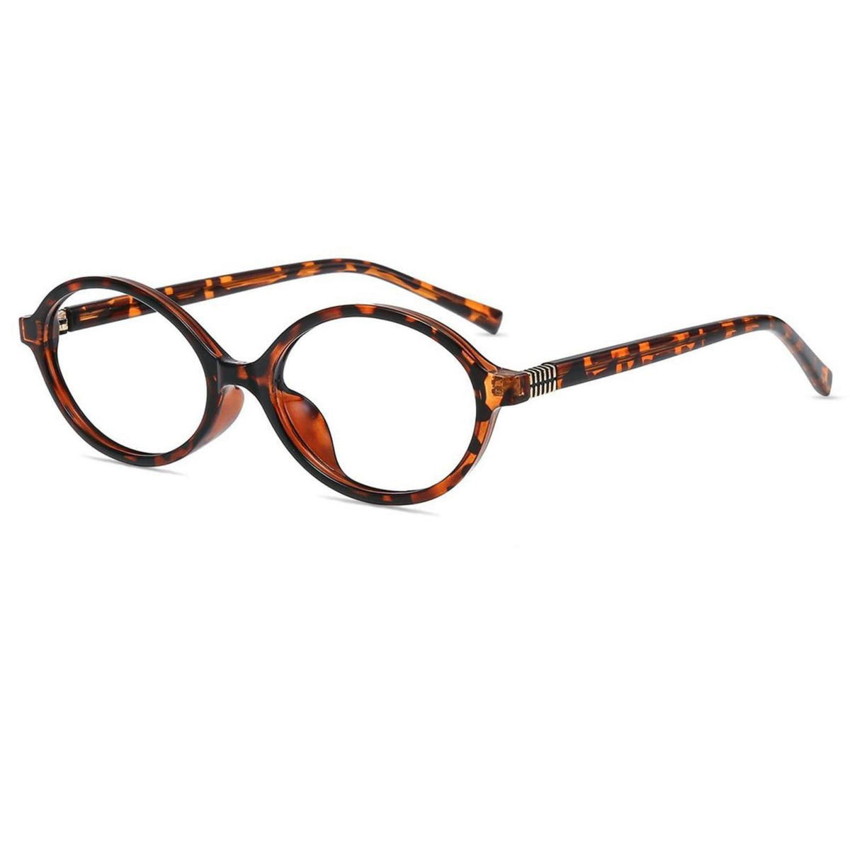 Blaulichtfilter Brille oval Tortoise – Schutz vor Kopfschmerzen