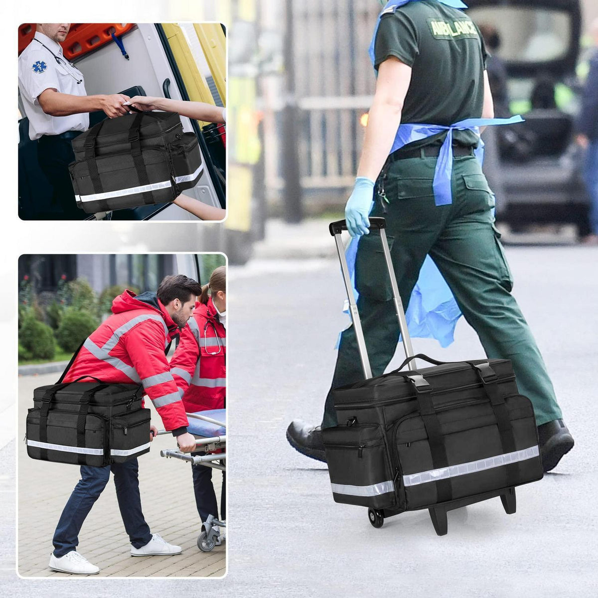 Medizinische Tasche mit Trolley – Erste Hilfe für Pflege & Ärzte