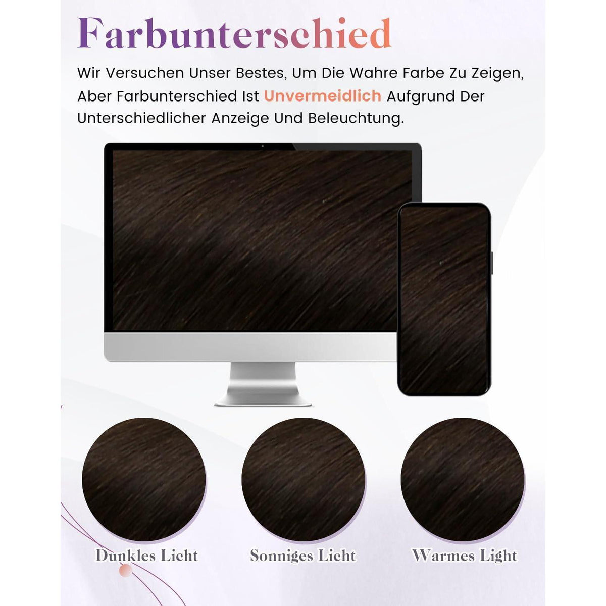 Echthaar Zopfbraut Braun – Haarverlängerung 50cm