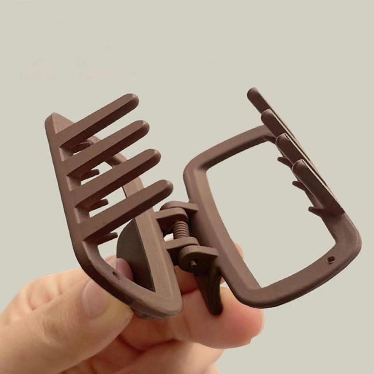 4pcs Square Hair Clips Women Matte Small Claw Hairpins