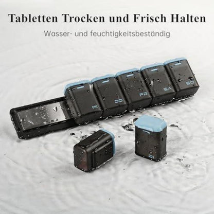 Tablettenbox 7 Tage – BPA-frei, Magnetverschluss, Tragbar