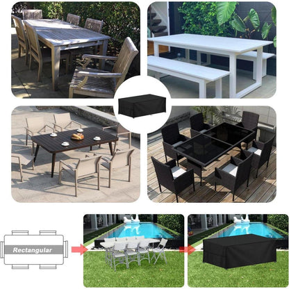 Wasserdichte Gartenmöbel Abdeckhaube 420D Oxford, 190x90x80cm