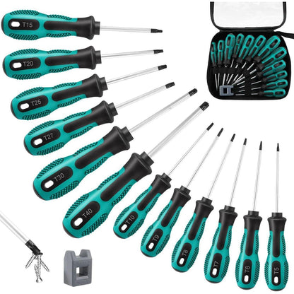12tlg Torx Schraubendreher Set mit Magnetisierer