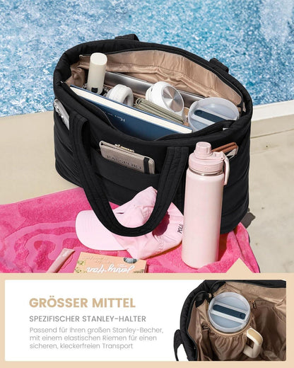 Große LOVEVOOK Laptoptasche Damen, Tote Bag, Schultertasche