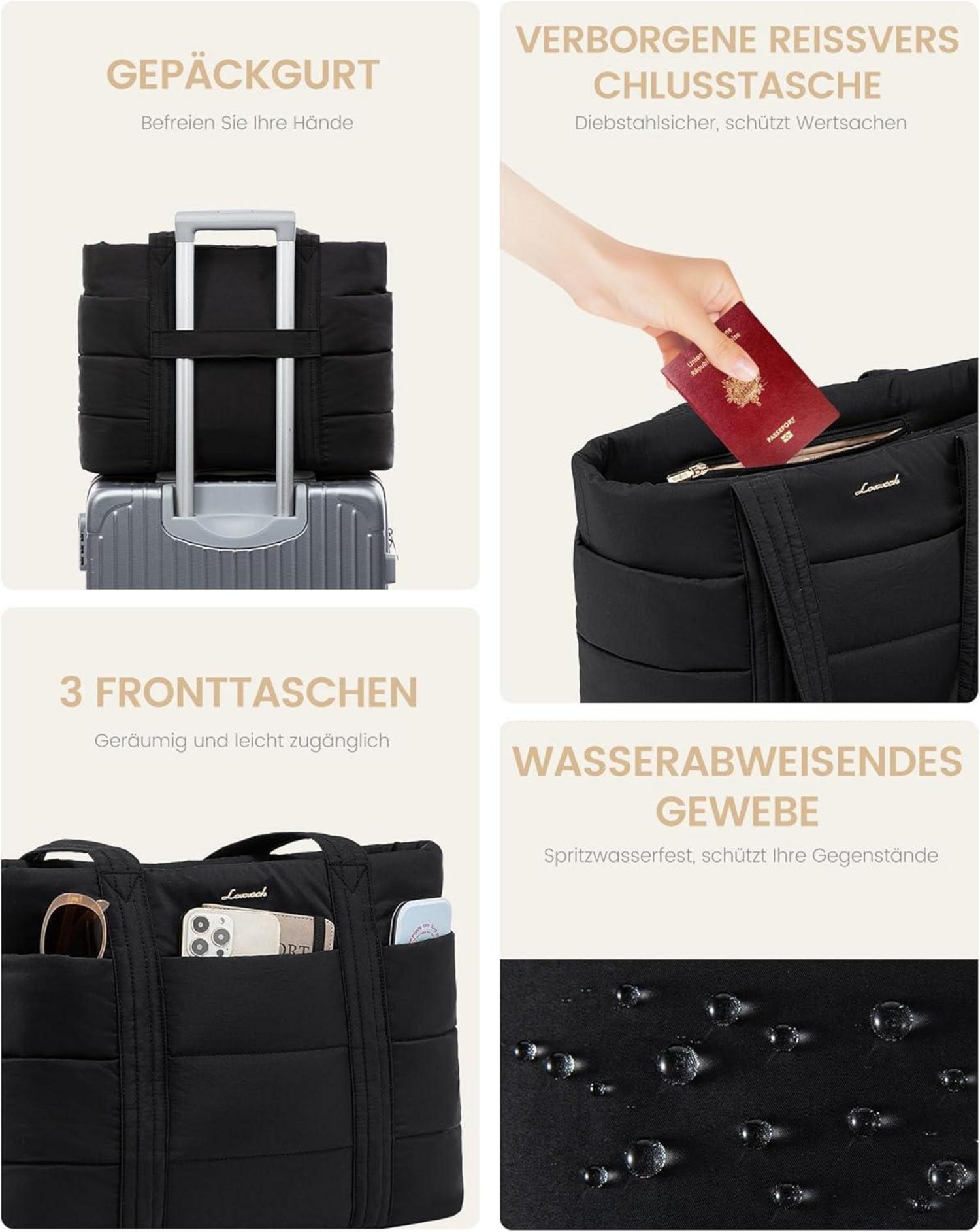 Damen Laptoptasche Shopper Handtasche Tote Bag Arbeitstasche