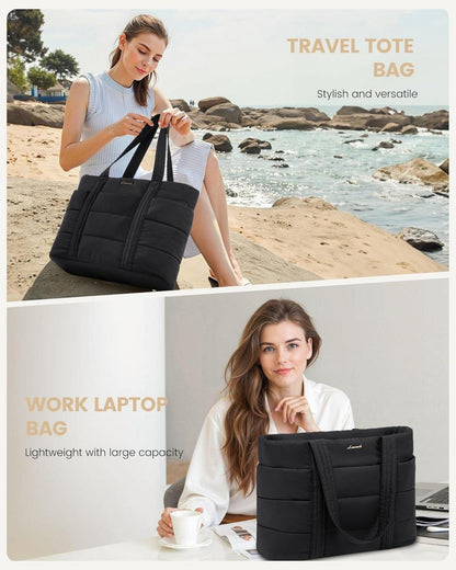 Damen Laptoptasche Tote Bag Arbeitstasche Bürotasche 13 Taschen