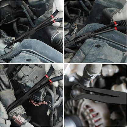 5-teiliges Spitzzangen-Set mit langer Reichweite, Karbonstahl, ergonomisch